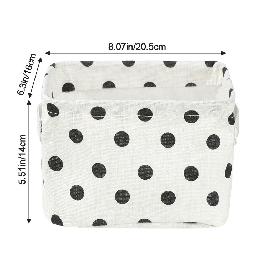 Giỏ đựng đồ bằng vải lanh cotton có thể gấp gọn tiện dụng