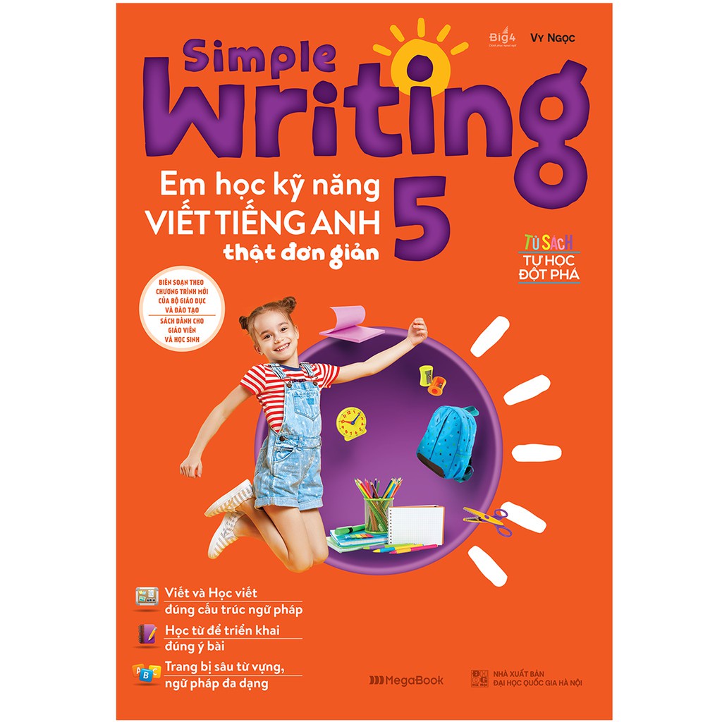 Sách - Simple Writing Em học kỹ năng viết tiếng Anh thật đơn giản 5 MEGATH9535