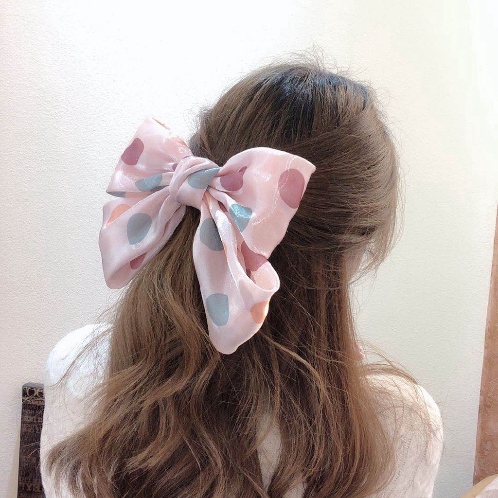 Đồ buộc tóc nhiều màu kiểu nơ thời trang bắt mắt sành điệu cho nữ