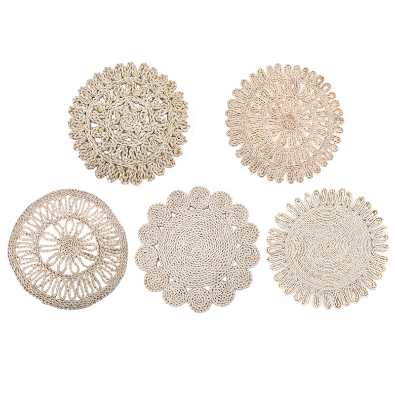 Aoto Thảm Lót Bàn Tròn Cách Nhiệt Phong Cách Boho