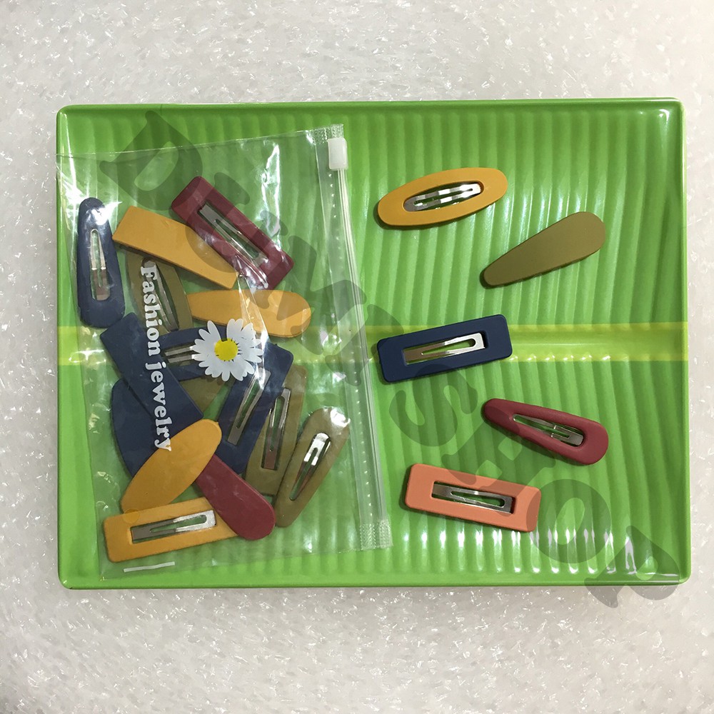 Túi Zip 20 Kẹp Mái Nhiều Màu Sắc Đơn Giản Cho Bé Yêu - Dumi Shop