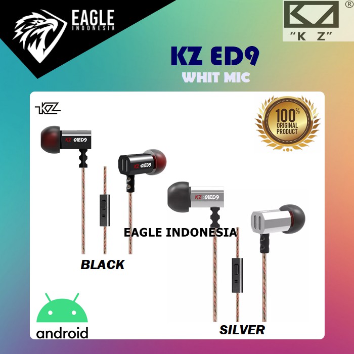 Tai Nghe Nhét Tai Kz-ed9 Knowledge Jack 3.5mm Có Micro Tiện Dụng