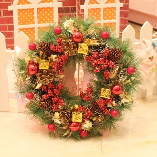 Set 12 hộp quà Giáng Sinh hình vuông màu laser phụ kiện treo trang trí cho cây noel/tô điểm cho ngôi nhà