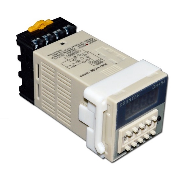 Bộ đếm sản phẩm DH48J - Rơ le Counter DH48J loại 8 chân tròn