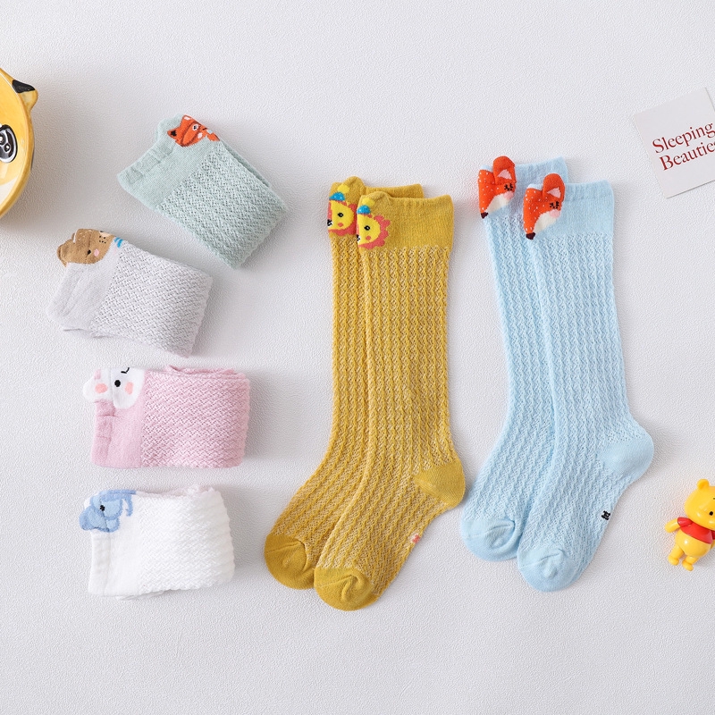 Vớ cotton dài họa tiết dễ thương cho bé 1-3 tuổi