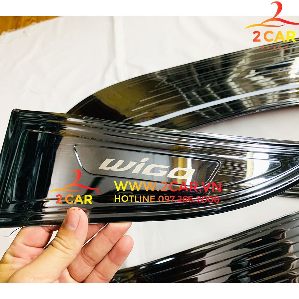 Ốp Tapli Cánh Cửa, Màng Loa xe Toyota Wigo 2018 - 2021 Mẫu Titan cao Cấp