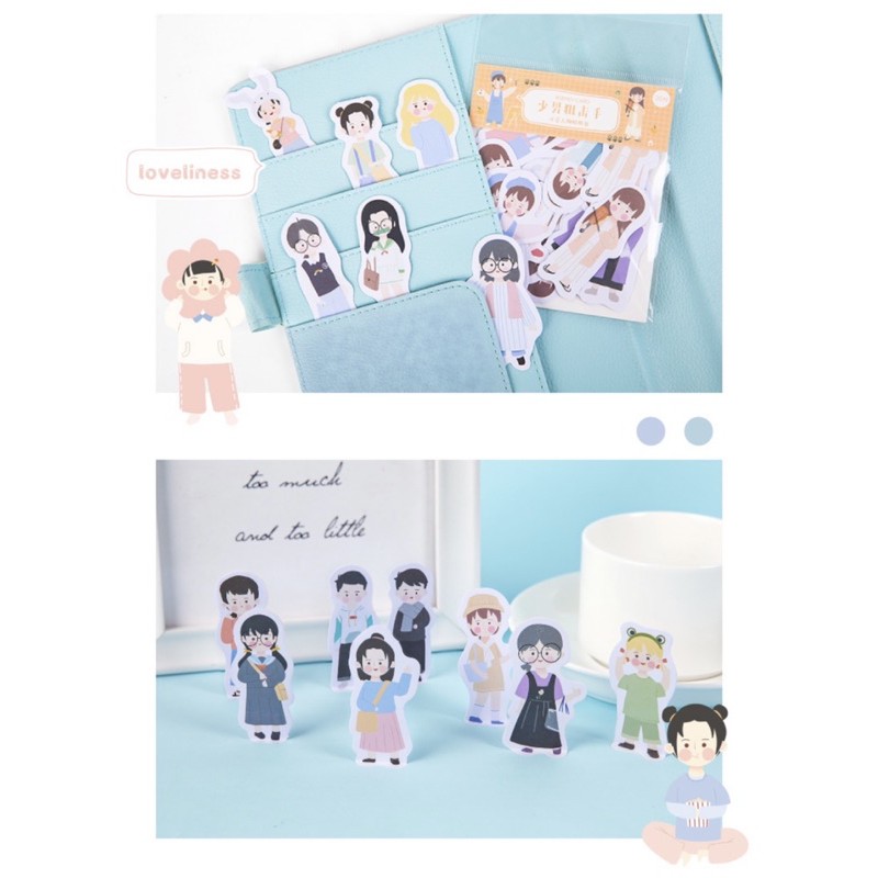 STICKER hình người cute lạc lối