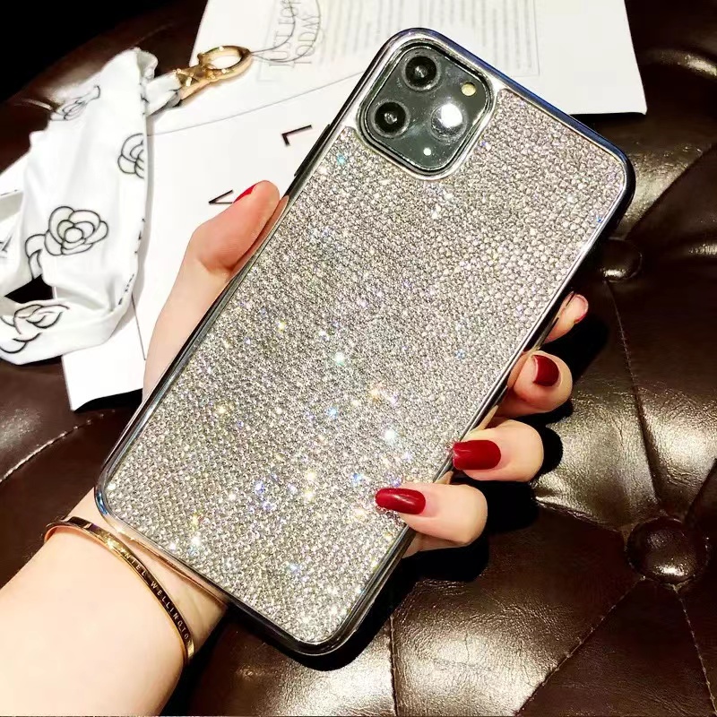 Ốp điện thoại đính đá lấp lánh thời trang cao cấp cho iPhone 8 7 6 6s Plus X XR XSMAX 11 pro max 12 mini pro max