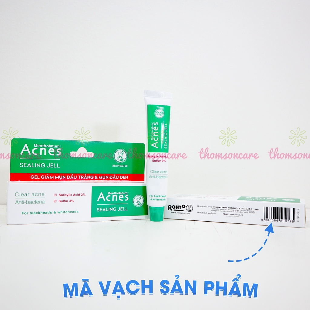 Kem ngừa mụn Acnes Sealing Gel tuýp 18g, giảm mụn đầu đen, mụn cám, mụn bọc cho cả nam và nữ