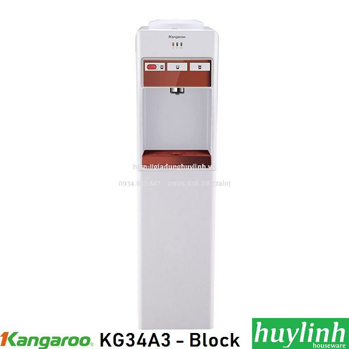 [Mã ELHAMS5 giảm 6% đơn 300K] Cây nước nóng lạnh Kangaroo KG34A3 - Block - 3 chế độ nước