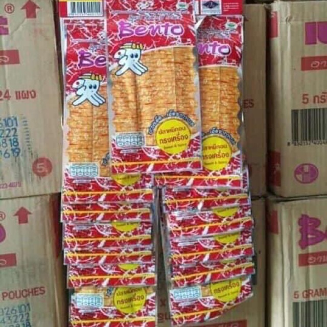 Mực bento thái lan ( 1 dây 13 gói)