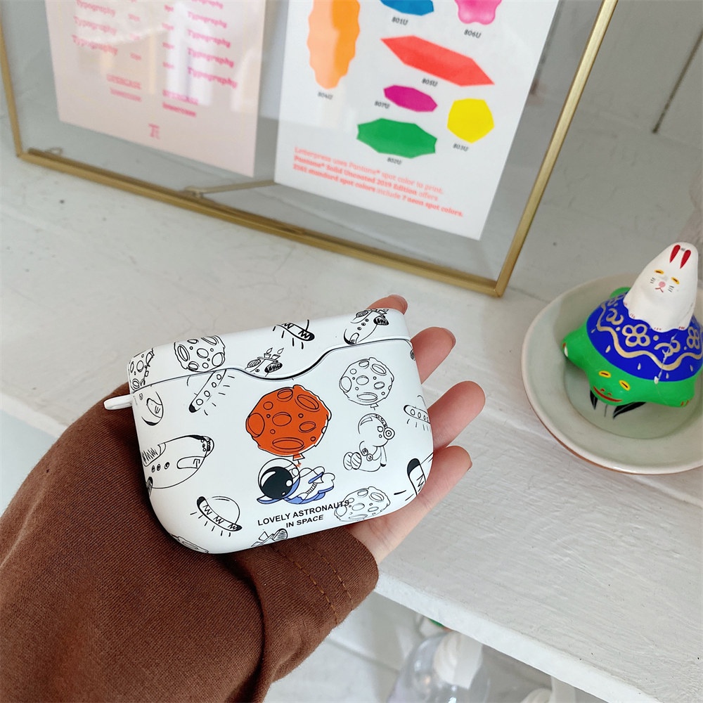 Vỏ bảo vệ hộp sạc tai nghe Bluetooth bằng PC cứng hình phi hành gia/chú gấu xinh xắn cho Sony WF-1000XM4/WF-1000XM3