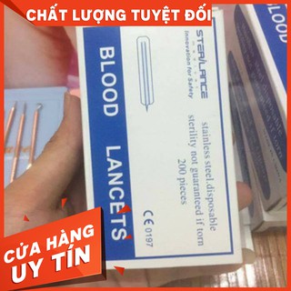 GIẢM GIÁ Kim nặn mụn chích máu Blood Lancets hộp 200 Kim - Kim lễ mụn dùng 1 lần