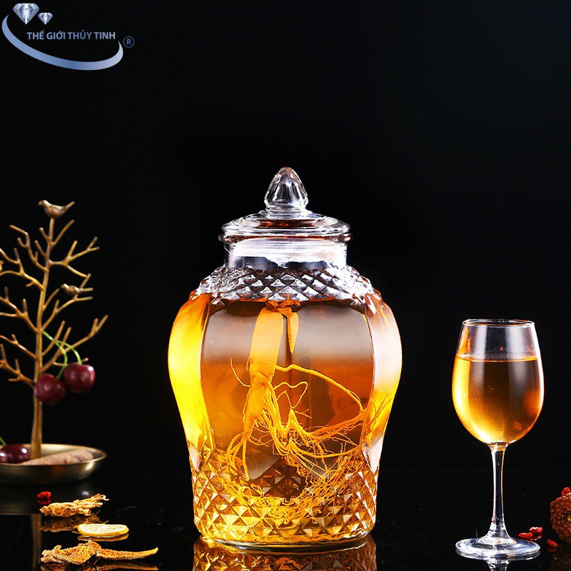 Bình Thủy Tinh Ngâm Rượu 8833 15 Lít