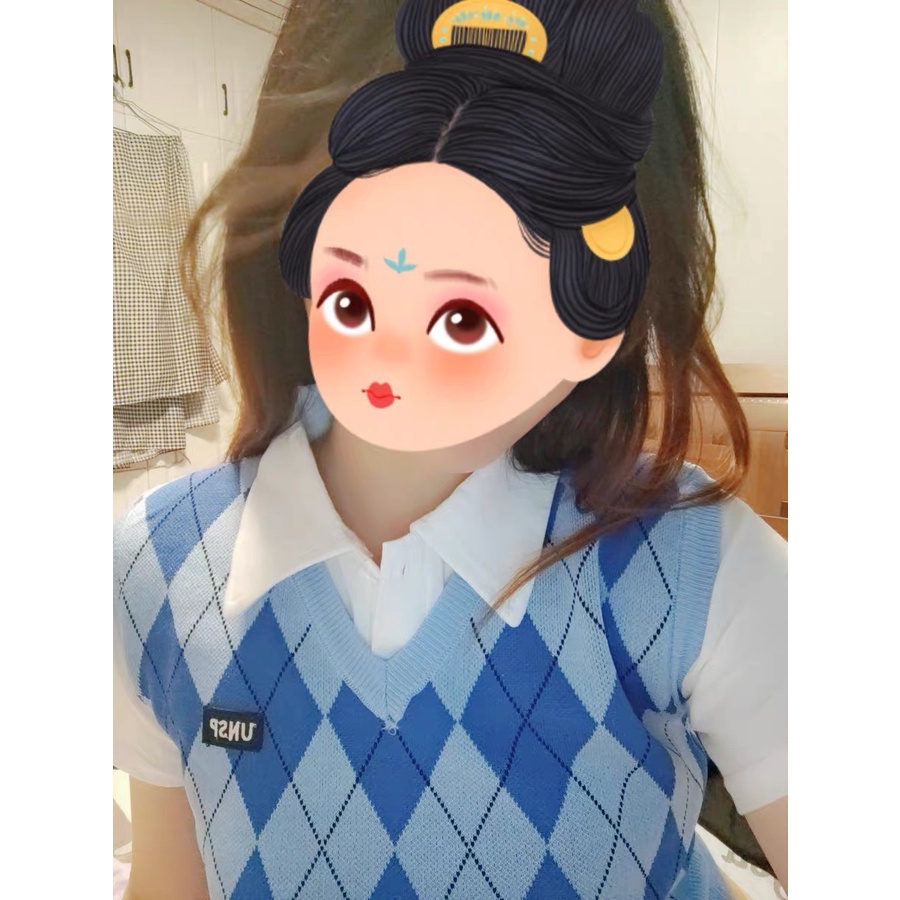 (có sẵn) Áo gile (ghi lê) len cổ chữ V vạt chéo 1 cúc nữ kẻ lượn sóng phong cách hàn quốc - tiemmaimeo1987 | BigBuy360 - bigbuy360.vn