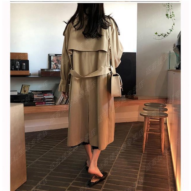 Áo Khoác Gió Dáng Rộng Thiết Kế Mới Thời Trang Mùa Xuân Thu Theo Phong Cách Hàn Quốc Dành Cho Nữ 2021