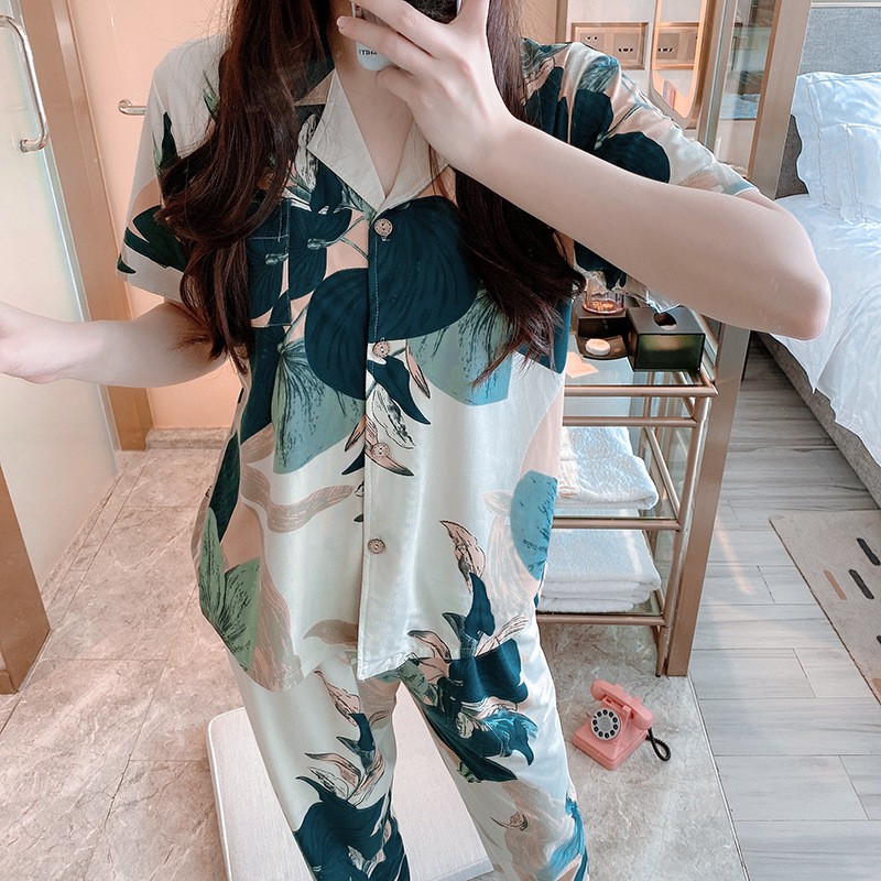 Pijama Cotton Cao Cấp, Đồ Bộ Họa Tiết Trang Nhã, Đồ Ngủ Đẹp, Bộ Mặc Nhà CiCi - Thời Trang Nữ