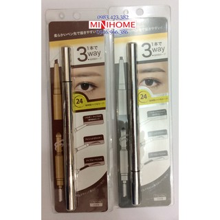 Chì kẻ mày 3 Way Miniso Eyebrow Pencil 