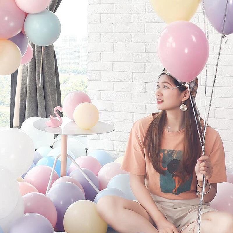 1 Quả  Bong Bóng Màu Patel Xinh Xắn Dùng Trong Trang Trí  Sinh Nhật, Cưới Hỏi, Party