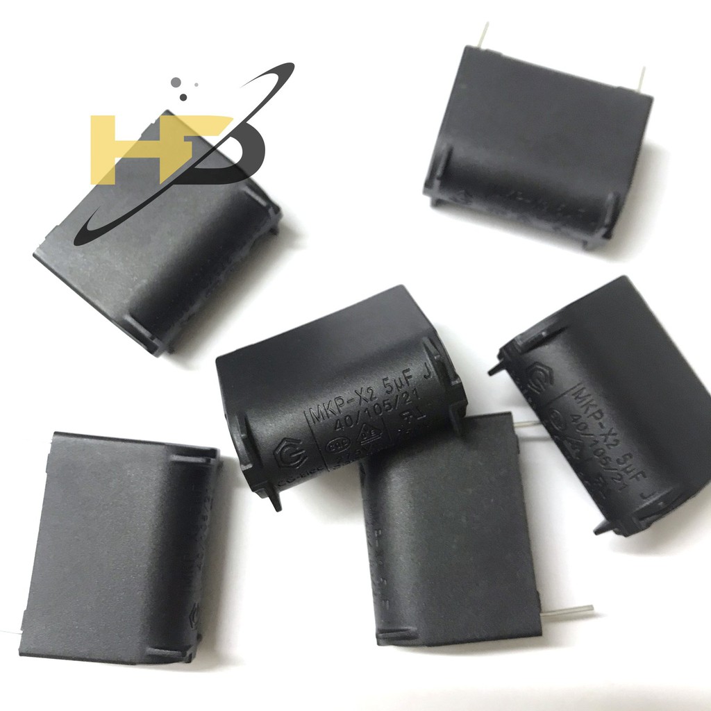 Set 02 Chiếc Tụ Bếp Từ MKP-X2 5uF 275VAC 400VDC Dáng Đứng (Mới 100%)