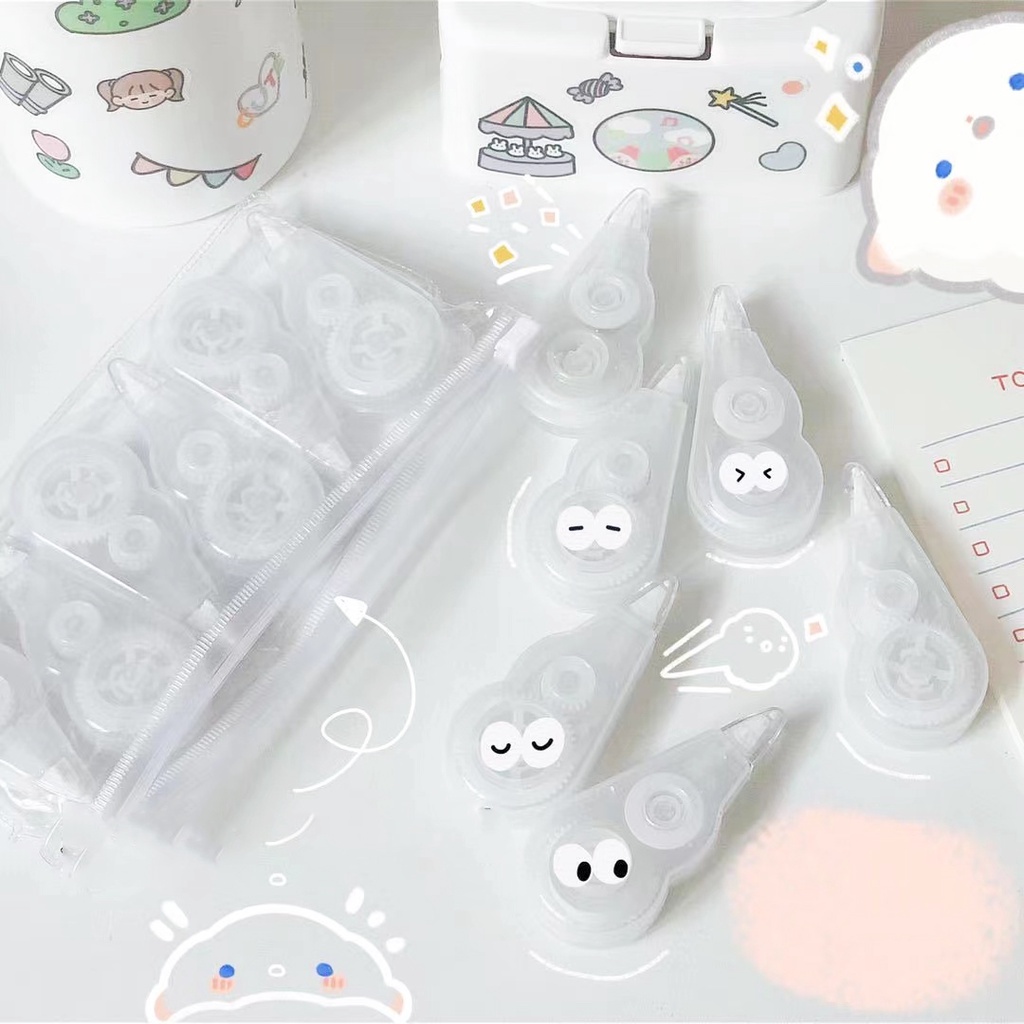 Băng sửa 6 cái Băng sửa di động 5MM Bộ Văn phòng phẩm sửa lỗi cho học sinh