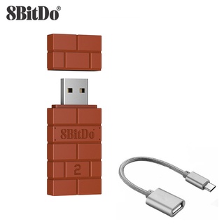 Bộ điều hợp bluetooth không dây 8bitdo usb 2 cho windows mac raspberry pi hỗ trợ ps4 xbox one kèm phụ kiện