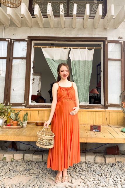 Váy hai dây dập ly kèm dây buộc đai siêu hót hít hàng qc l1