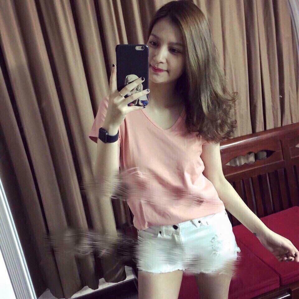 Áo phông nữ cổ tim TTG7 / TTG68
