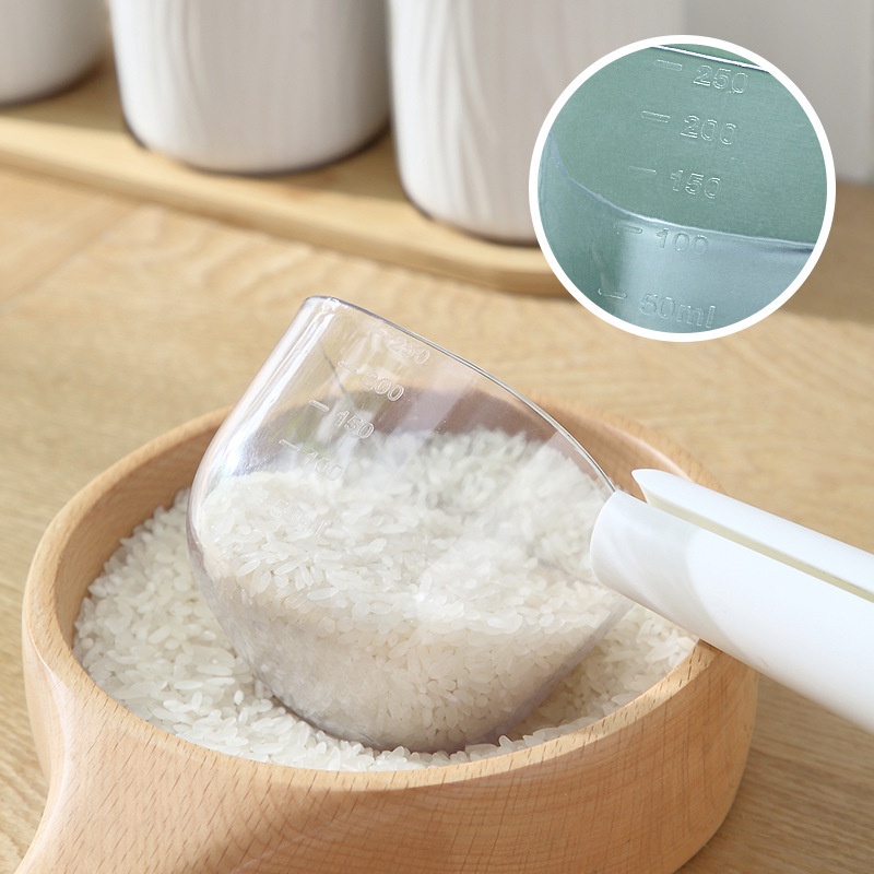 Muỗng Múc Gạo Dung Tích Lớn Có Kẹp Tiện Dụng