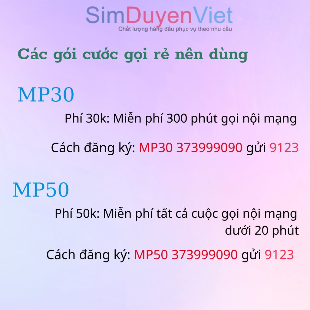 Sim số đẹp Viettel đầu 09 giá rẻ nguyên kít chưa kích hoạt