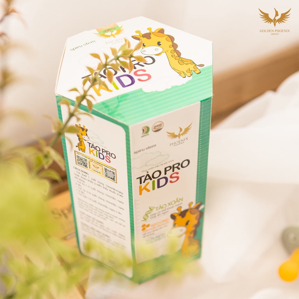 Siro ăn ngon cho bé Tảo Pro Kids giúp bé ăn ngon ngủ ngon tăng sức đề kháng