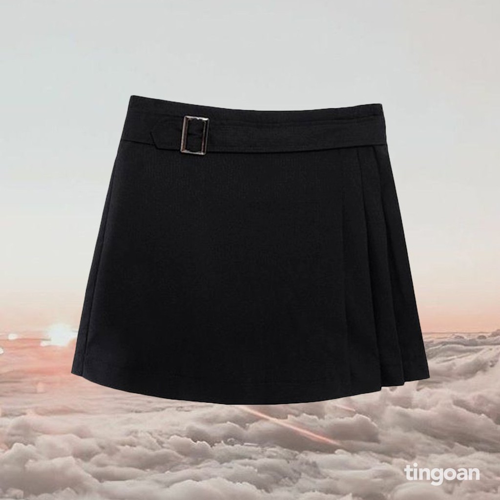 Quần váy xẻ vạt trước tingoan NICKI SKORT.