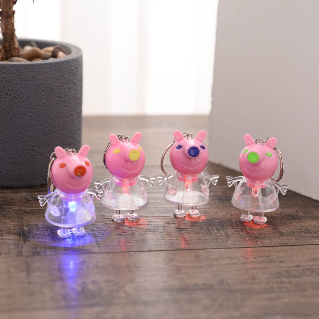 Móc Khóa Doraemon Có Đèn Led Đổi Màu Dễ Thương