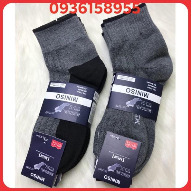 10 đôi tất xuất khẩu Mi.niso MEN cổ cao loại đẹp