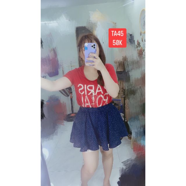 Quần váy chấm bi. TA45