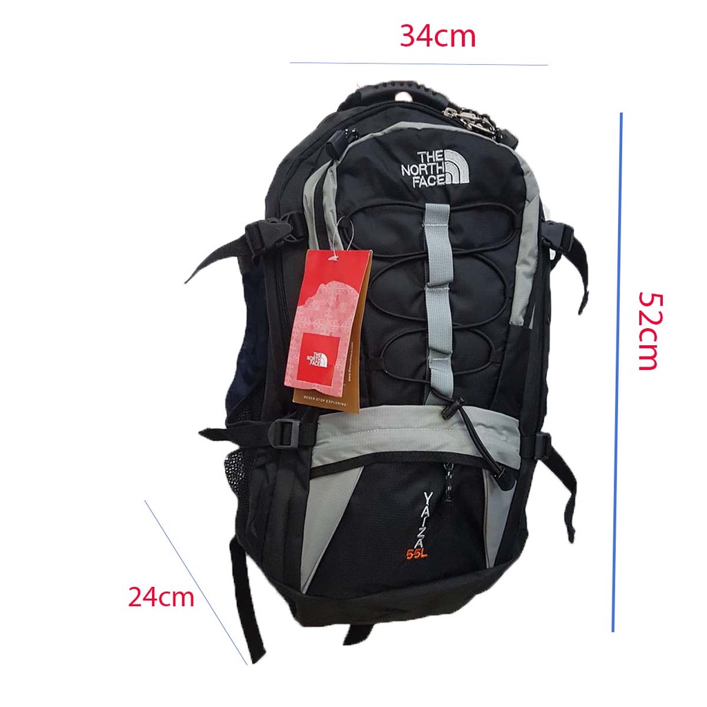 ❌XẢ KHO❌Balo du lịch phượt ,leo núi , dã ngoại bigsize TNF YAIZA 55 lít-có bọc chống nước kèm theo