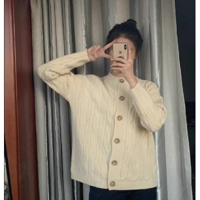 Cardigan dệt len đơn giản kiểu dáng trưởng thành phong cách hàn quốc order Taobao #002