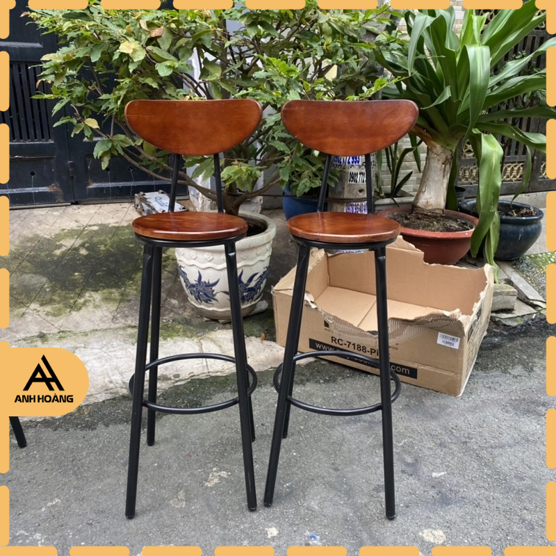 🟡 Ghế ban công cao 75cm, ghế cafe ngoài trời chịu nhiệt, chịu nước, chịu lực 120kg