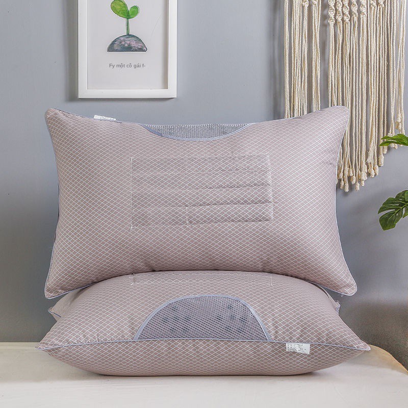 Buckwheat Shell Pillow Gối Đôi lõi lắp cổ lông nhung sức khỏe trị liệu từ tính giúp ngủ ngon đơn dùng suốt các mùa