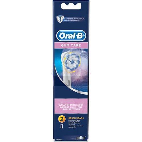 Đầu bàn chải thay thế bàn chải điện Oral-B Gum Care (Set 2 cái) - Hàng nhập khẩu