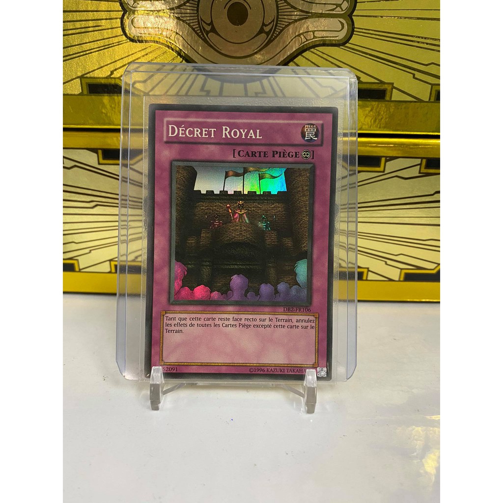 [ Dưa Hấu Yugioh ] Lá bài thẻ bài Royal Decree - Super Rare - Tặng bọc bài nhựa bảo quản