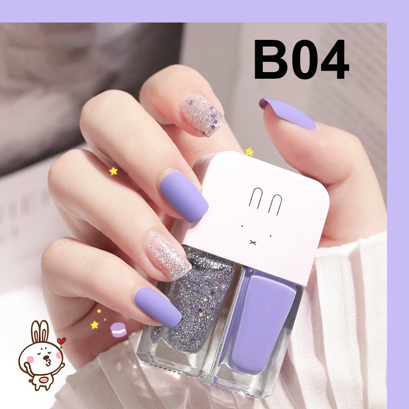 Full Set 2 Chai Sơn Móng Tay Nhũ + Lì Fairy's Gift 2*6ML Mầu B16 - B30