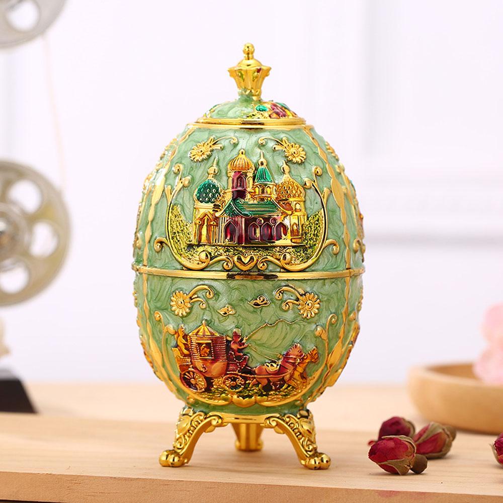 1 Hộp Đựng Tăm Xỉa Răng Hình Quả Trứng Phong Cách Châu Âu Ốp