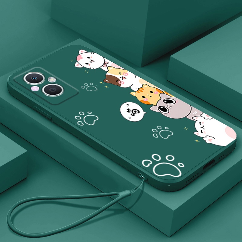 Ốp lưng OPPO RENO 7Z 5g RENO 7 Z 5g Reno7 Z 5g Ốp Điện Thoại Silicon Mềm Mịn Bảo Vệ Cho OPPO RENO 7Z 5g RENO 7 Z 5g Reno7 Z 5g DZMM01 viền vuông cute