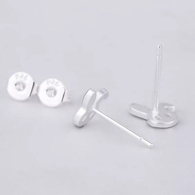 Bông tai bạc 925 mặt thỏ dễ thương