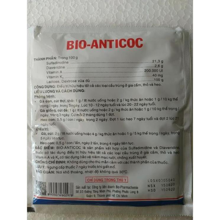 BIO ANTICOC GÓI 100GAM