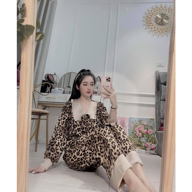 Đồ Bộ Pijama Nữ Lụa Mango Cao Cấp,Tay Dài Quần Dài,Hàng Thiết Kế, Mềm Mượt, Vải Mát