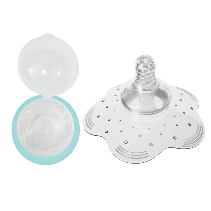 Núm ti silicone bảo vệ đầu ngực cho mẹ bỉm sữa kèm hộp đựng