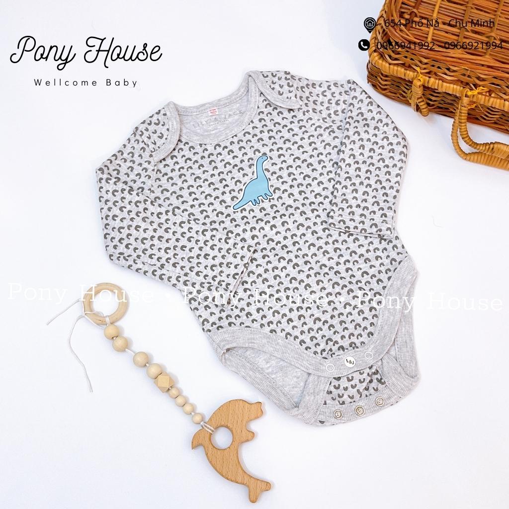 Body Chip Dài Tay Bodysuit Hàng Quảng Châu Chất Cotton Dày Dặn Cho Bé Trai Bé Gái Từ Sơ Sinh Đến 9 Tháng