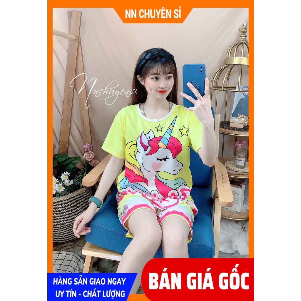 Đồ bộ bé trai bé gái in hình Chuột Mickey Hoạt hình dễ thương chất thun mềm mát size đến 70kg DBRBD FULL SIZE